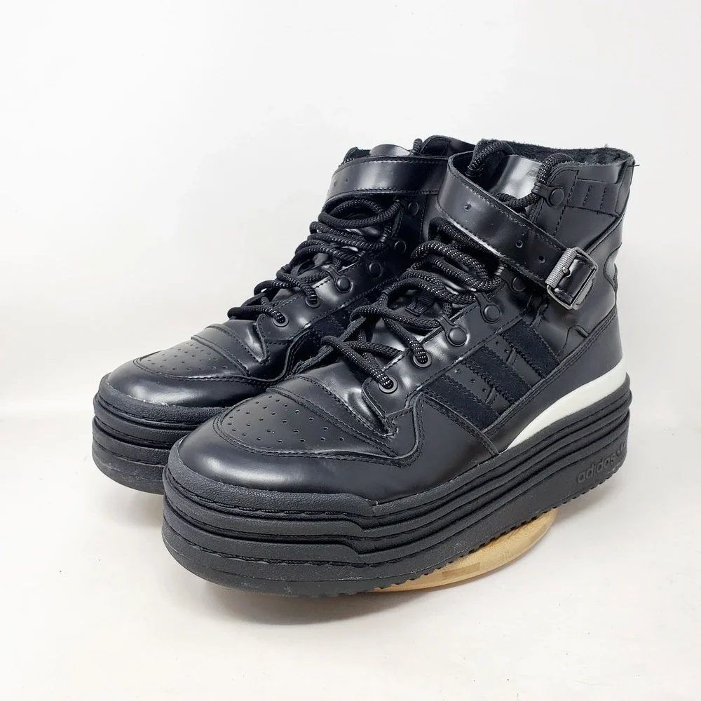 Adidas x AFROPUNK Triple Platforum High Shoes Mens 10.5 Black Punk Sneaker Boots